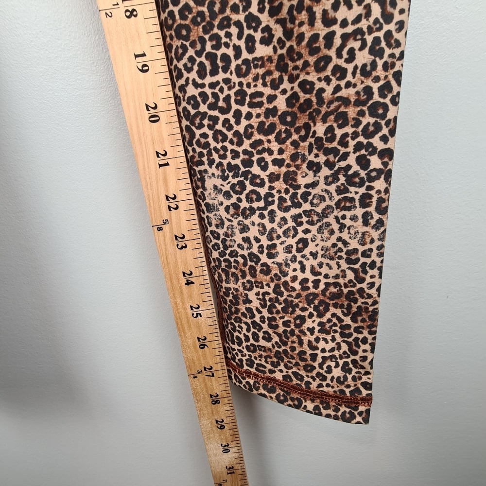 Scorpio Sol High Waist Cheetah Print Soft Leggings Large‎ Tapered Leg Pocket - Picture 5 of 9